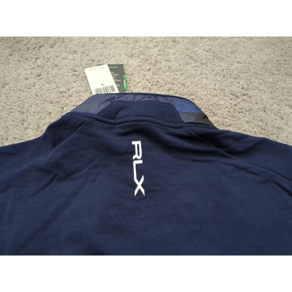 RLX Ralph Lauren Jacket Mens‎ Small Navy Camo Quilted NEW 44% Wool